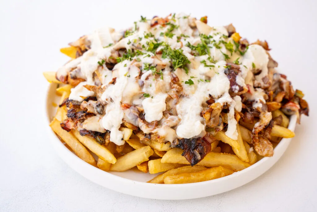 Chicken Shawarma Cheesesteak Fries